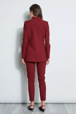 Elie Tahari Jackets & Blazers-7 Button Blazer BORDEAUX