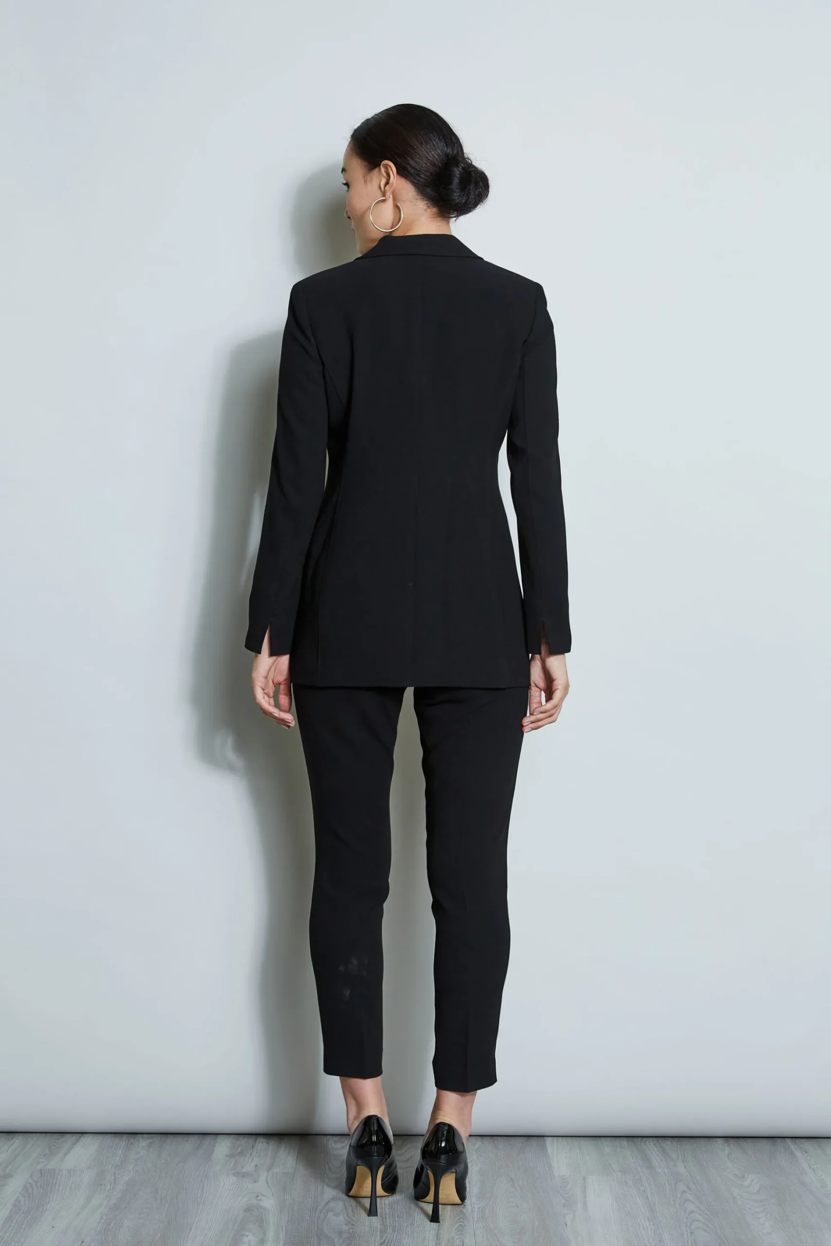 Elie Tahari Jackets & Blazers-Asymmetric Single Button Blazer BLACK
