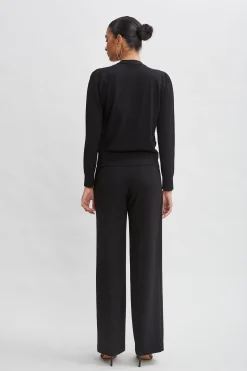 Elie Tahari Tops & Sweaters-Burnout Velvet Cardigan BLACK