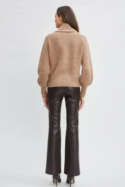 Elie Tahari Tops & Sweaters-Cashmere Button Sweater SADDLE