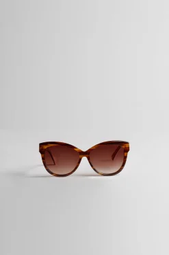 Elie Tahari Fragrance|Gloves-Cat Eye Acetate Sunglasses BlondeHorn/Cream