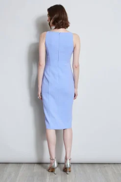Elie Tahari Dresses & Jumpsuits|Midi Dresses-Contour Zip Dress HORIZONBLUE