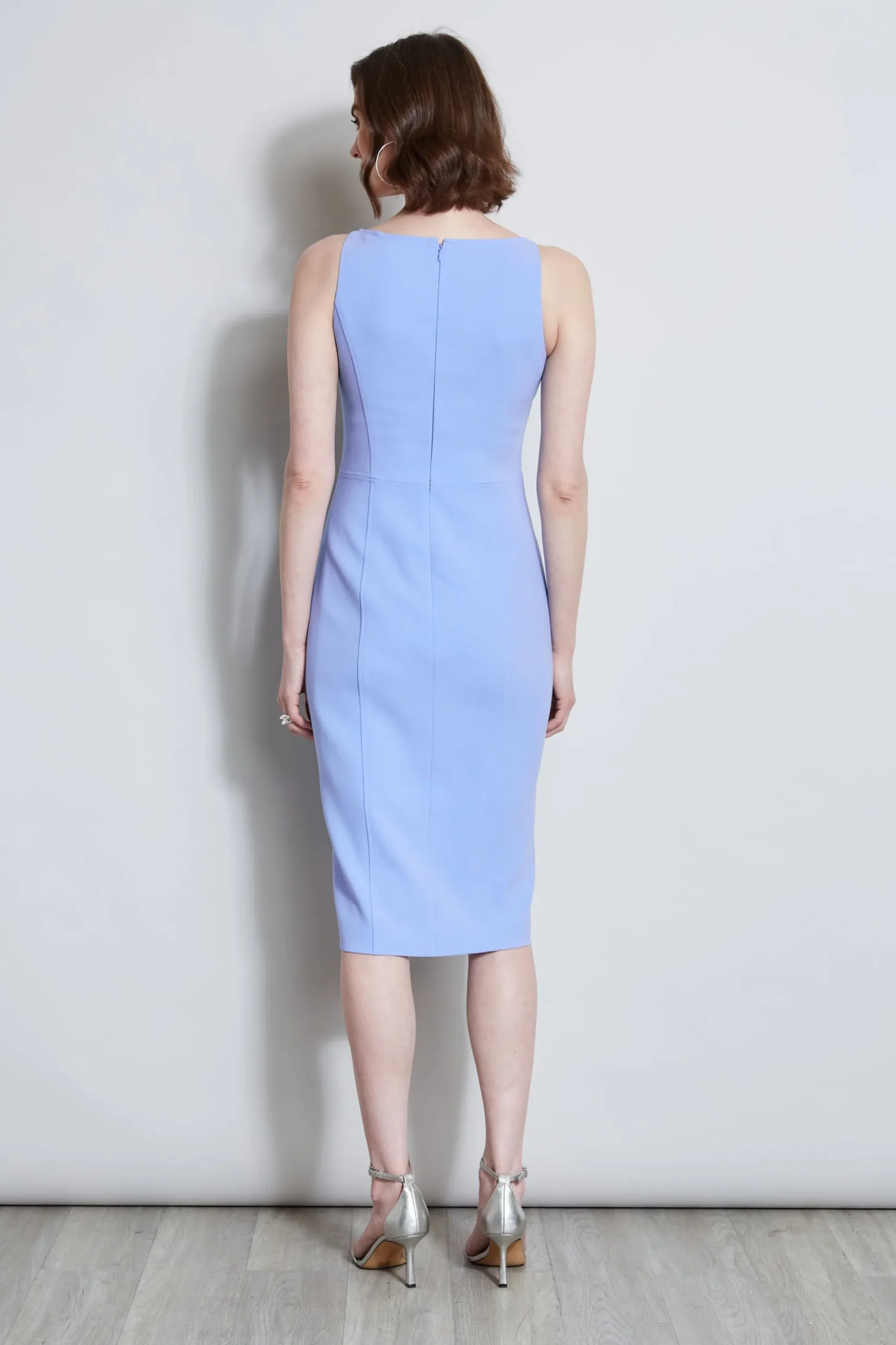 Elie Tahari Dresses & Jumpsuits|Midi Dresses-Contour Zip Dress HORIZONBLUE
