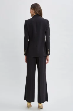 Elie Tahari Jackets & Blazers|Suiting-Contrast Trim Blazer Noir/SkyWhite