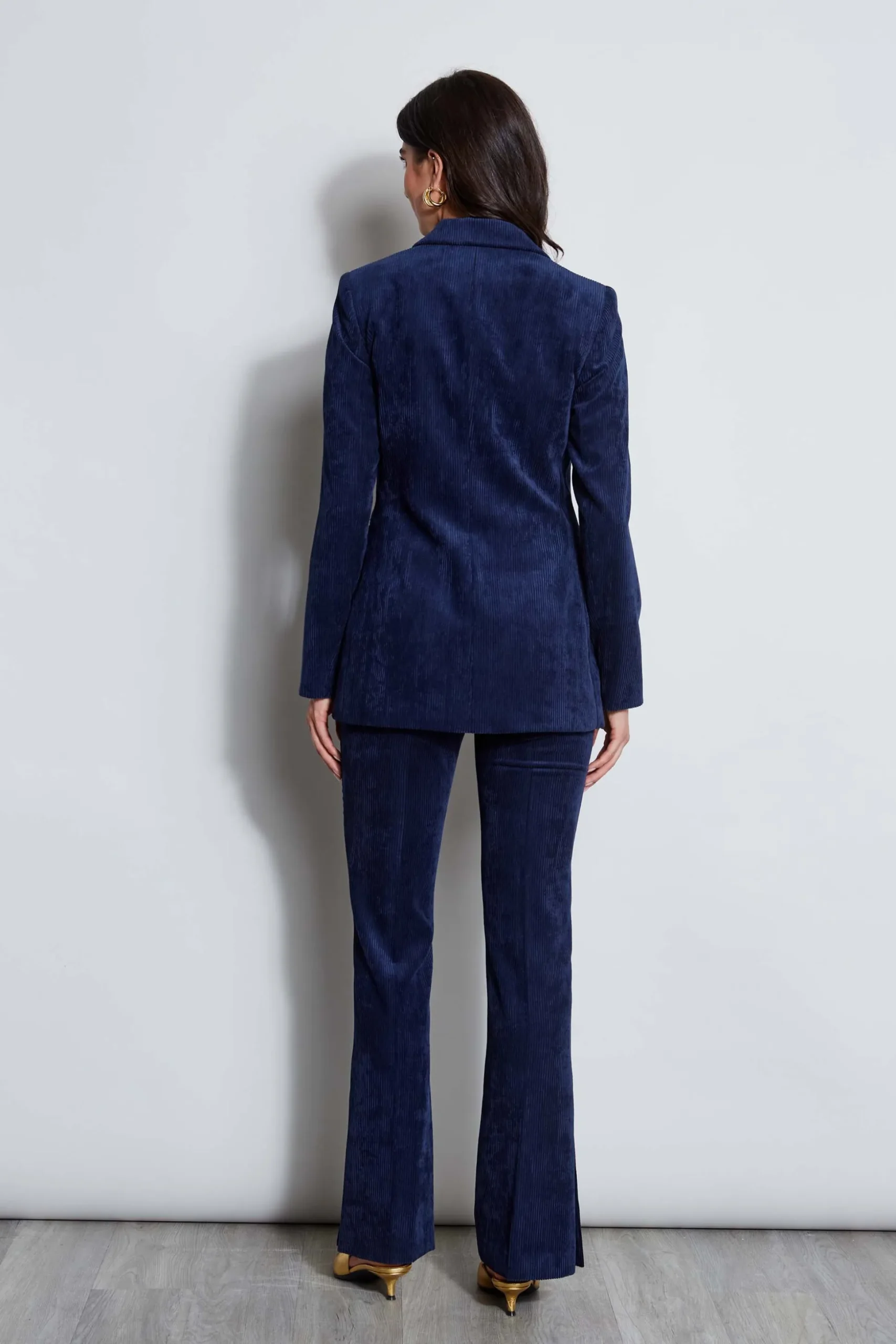 Elie Tahari Jackets & Blazers|Suiting-Corduroy Single Button Blazer GALAXYNAVY