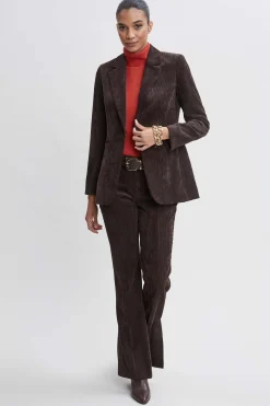 Elie Tahari Jackets & Blazers|Suiting-Corduroy Single Button Blazer WOOD