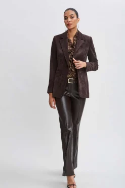 Elie Tahari Tops & Sweaters-Crinkle Chiffon Safari Blouson Shirt MULTI
