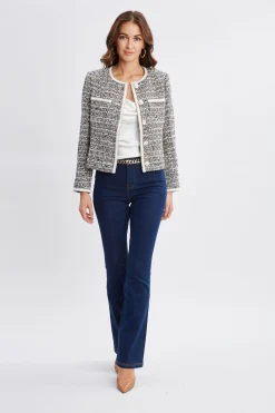 Elie Tahari Jackets & Blazers|Suiting-Cropped Tweed Jacket SAVONATWEED