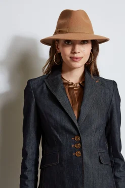 Elie Tahari Jackets & Blazers-Denim 3 Button Blazer INDIGO
