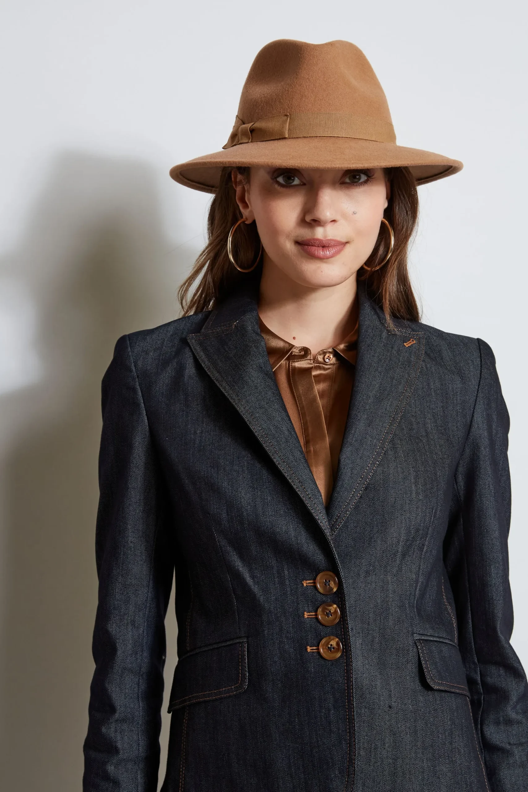 Elie Tahari Jackets & Blazers-Denim 3 Button Blazer INDIGO