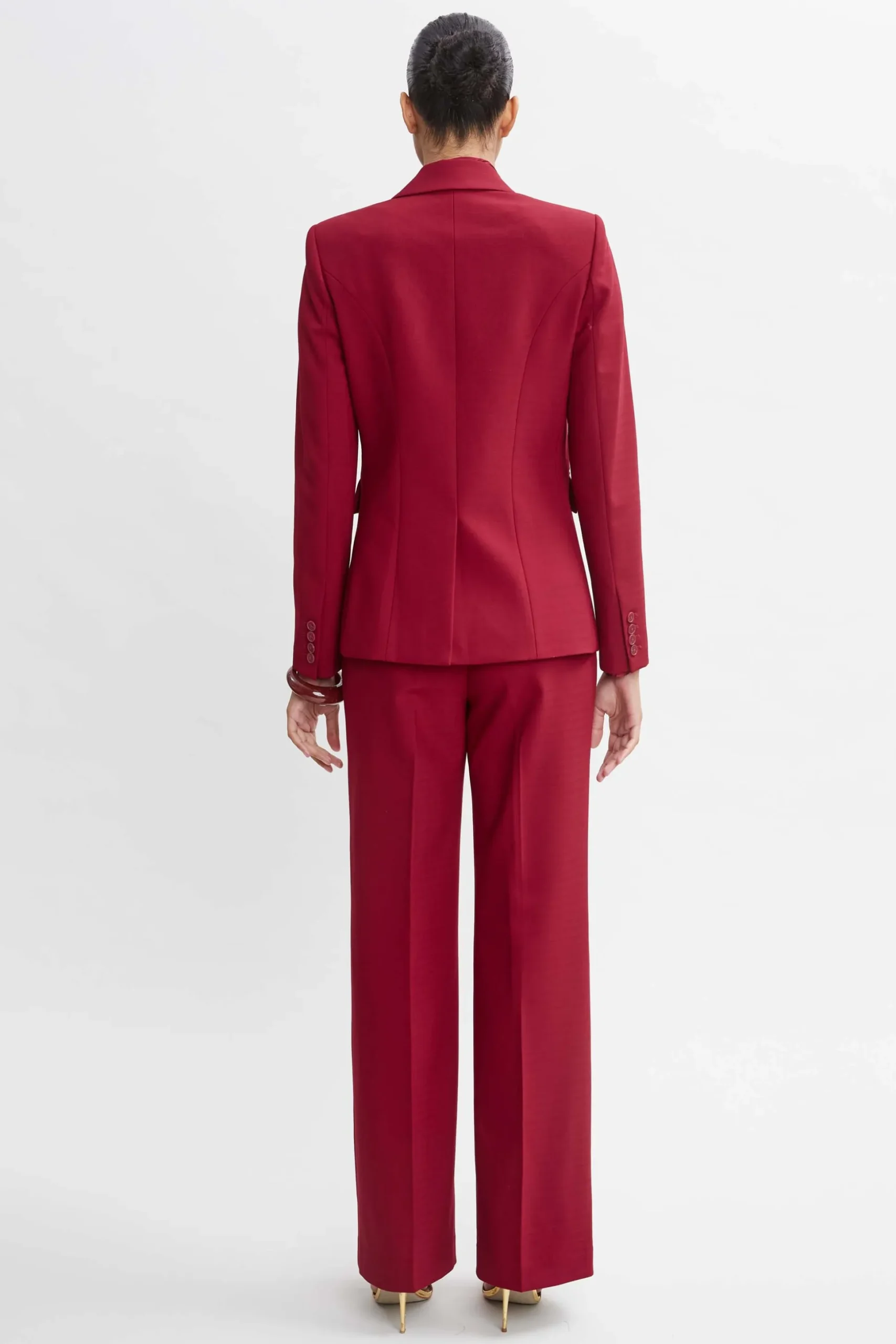Elie Tahari Jackets & Blazers|Suiting-Double Breasted Blazer SANGRIA