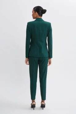 Elie Tahari Jackets & Blazers|Suiting-Double Breasted Blazer FORESTGREEN