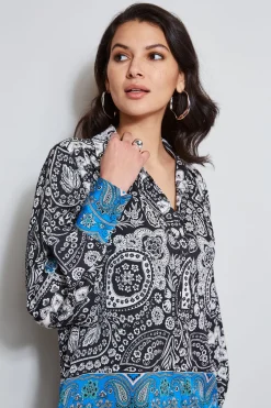 Elie Tahari Tops & Sweaters-Eclipse Scarf Print Shirt ECLIPSEFLORALPRINT