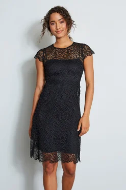 Elie Tahari Dresses & Jumpsuits|Short Sleeve Dresses-Elissa Dress Black