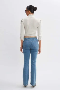Elie Tahari Bottoms-Fit & Flare Jeans MEDIUMWASH