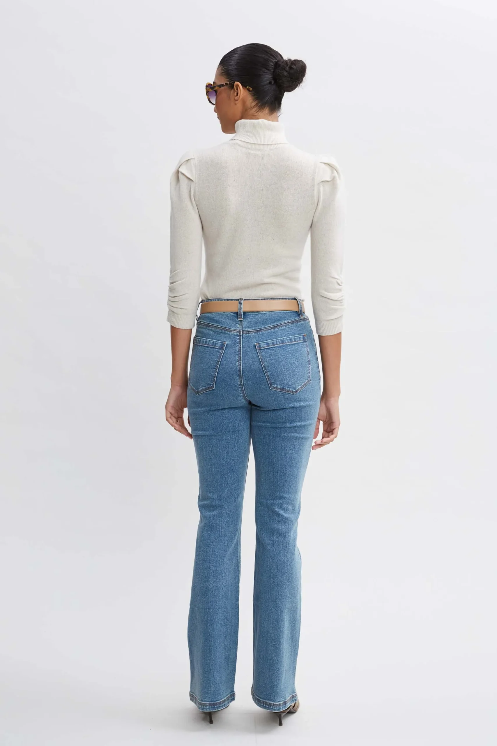 Elie Tahari Bottoms-Fit & Flare Jeans MEDIUMWASH