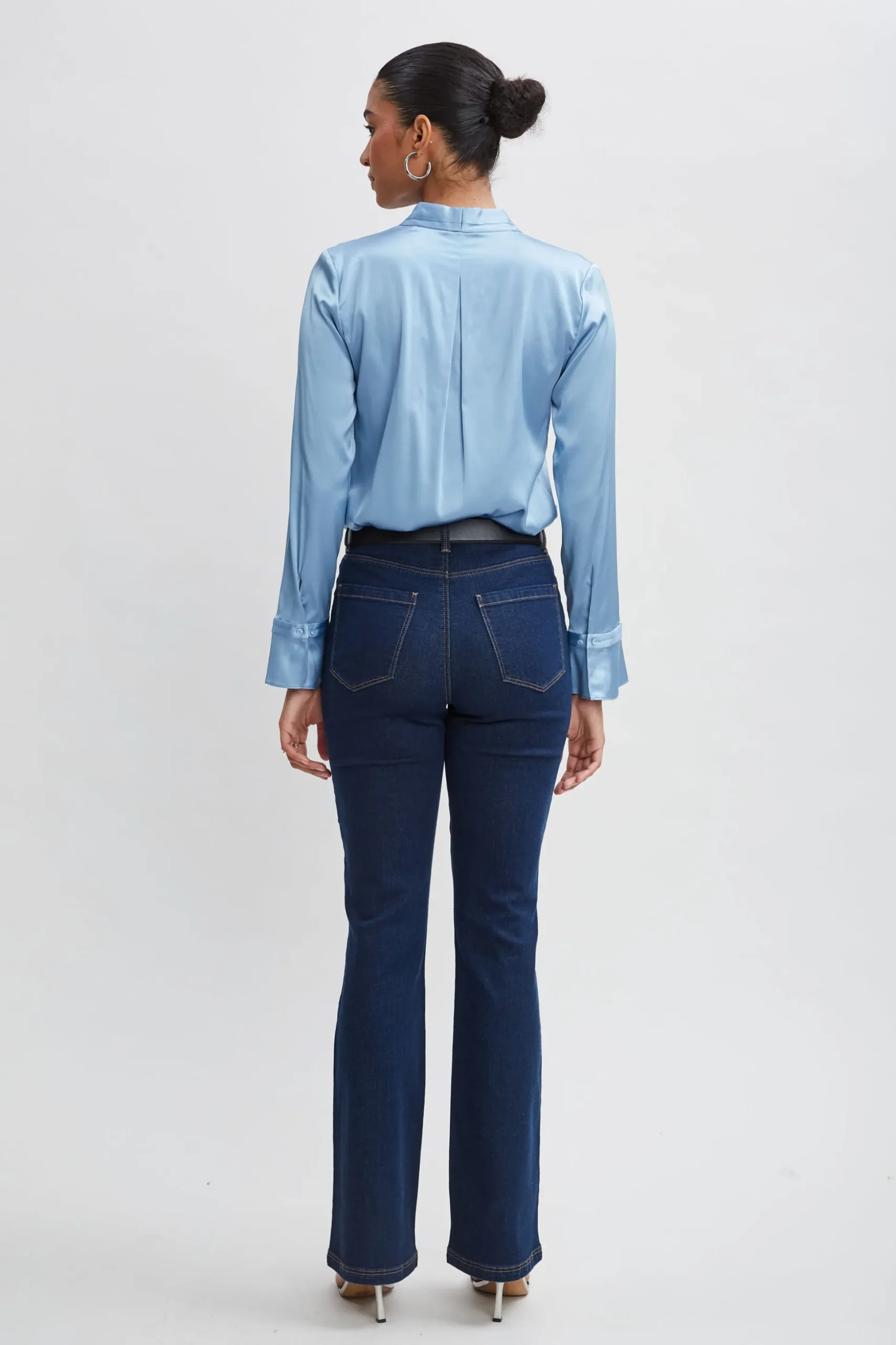 Elie Tahari Bottoms-Fit & Flare Jeans DARKWASH