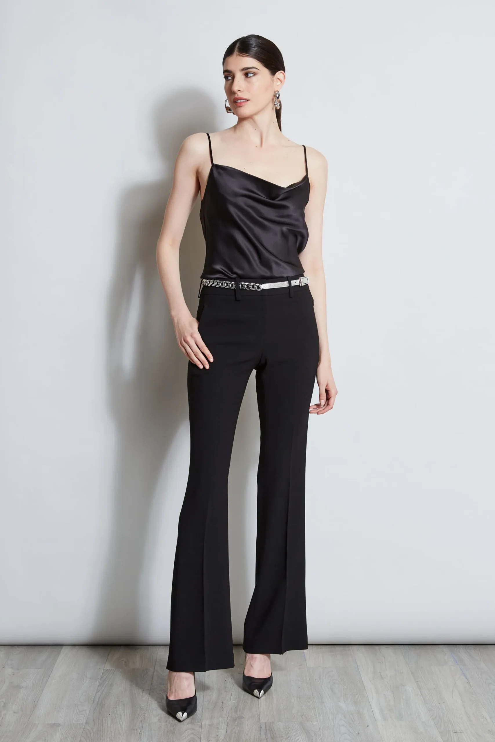 Elie Tahari Bottoms-Fit & Flare Pant BLACK