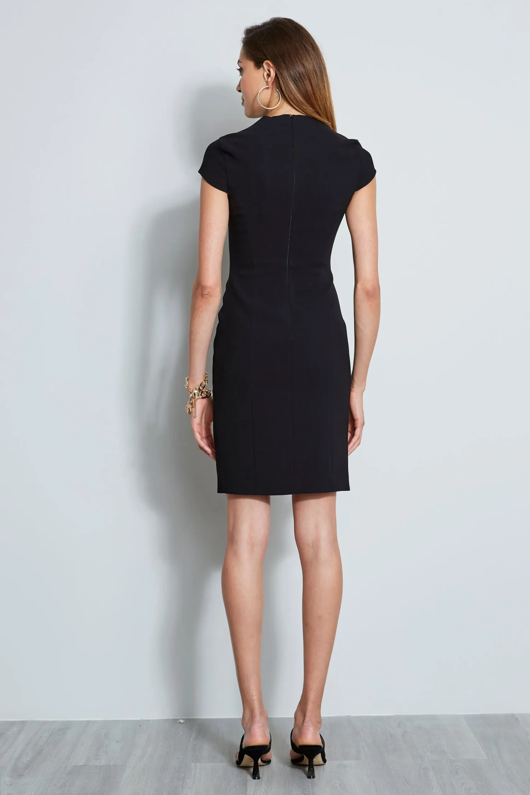 Elie Tahari Dresses & Jumpsuits|Short Sleeve Dresses-Freida Dress Black