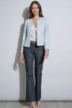 Elie Tahari Jackets & Blazers-Fringe Edge Tweed Jacket GABBYTWEED