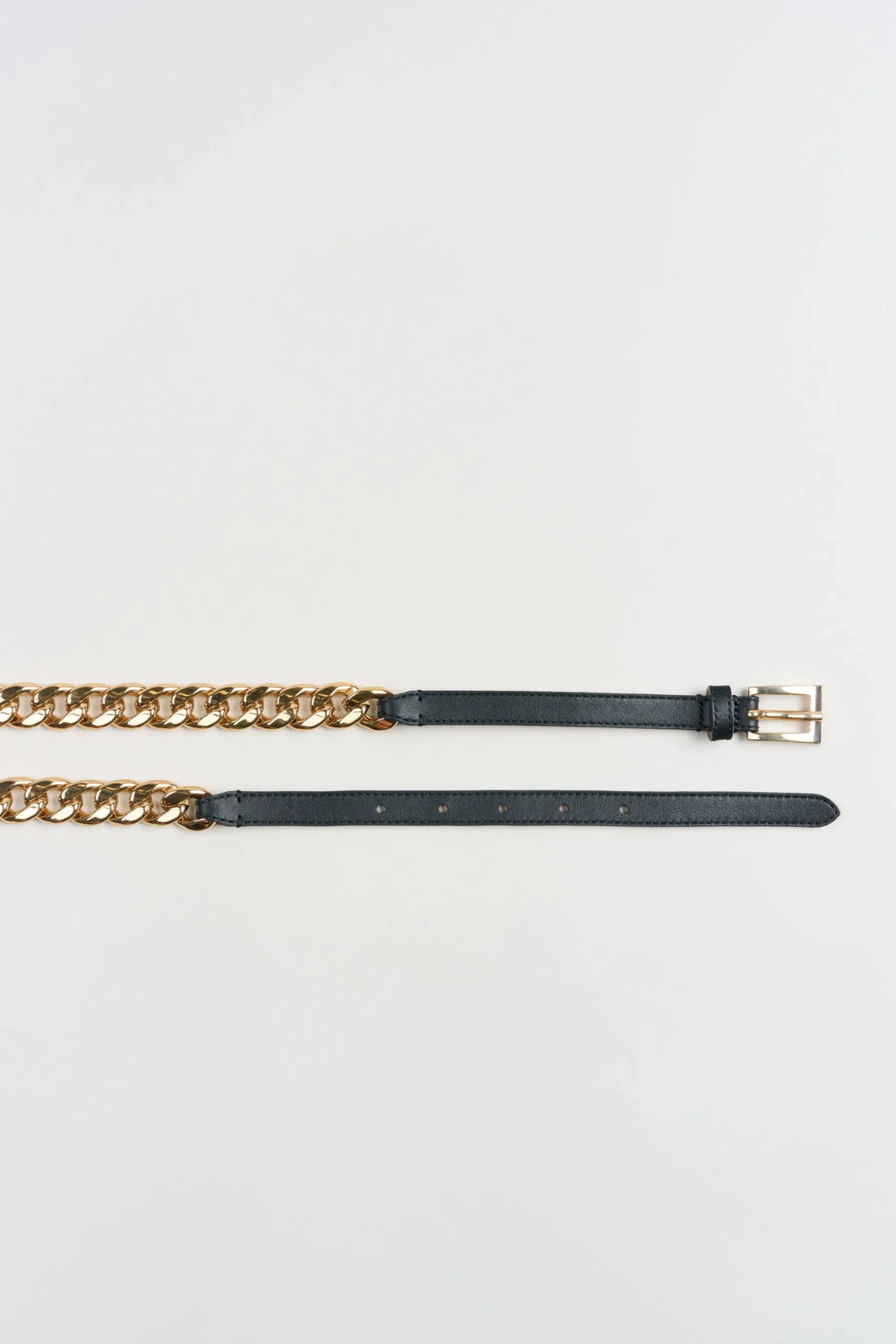 Elie Tahari Fragrance|Gloves-Gold Chain Belt - Black Black-Gold
