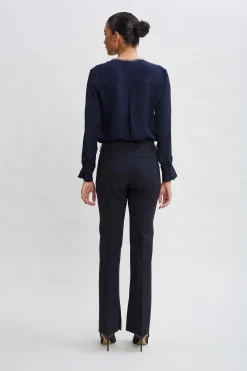 Elie Tahari Bottoms-Inseam Slit Flare Pant STARGAZER