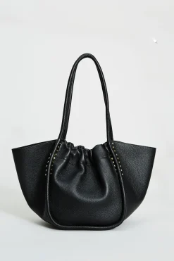 Elie Tahari Fragrance|Sunglasses-Leather Stud Tote BLACK