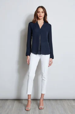 Elie Tahari Tops & Sweaters-Long Sleeve Chain Shirt STARGAZER