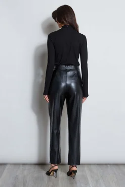 Elie Tahari Tops & Sweaters-Long Sleeve Twist Neck Knit BLACK