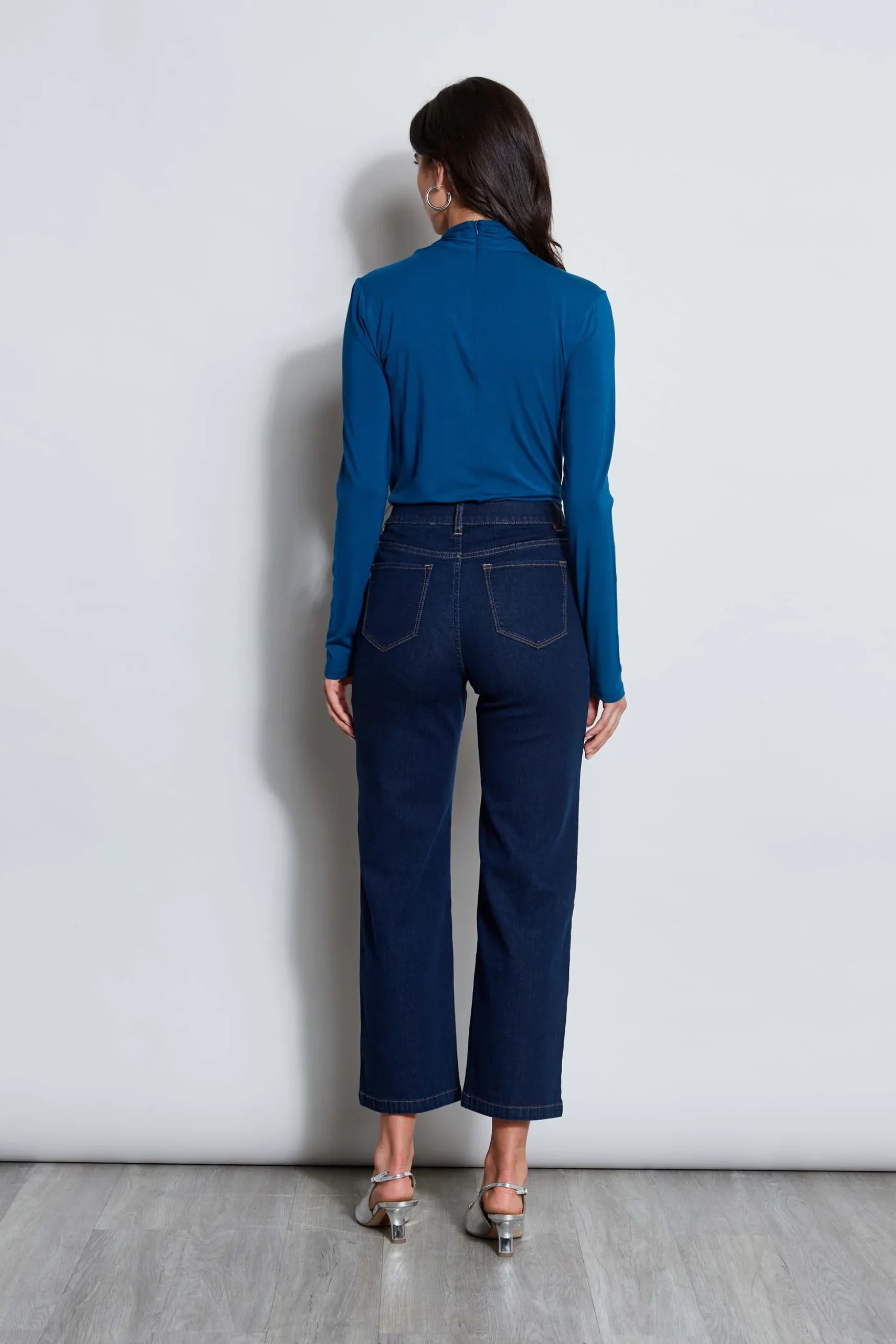 Elie Tahari Tops & Sweaters-Long Sleeve Twist Neck Knit ULTRAMARINE