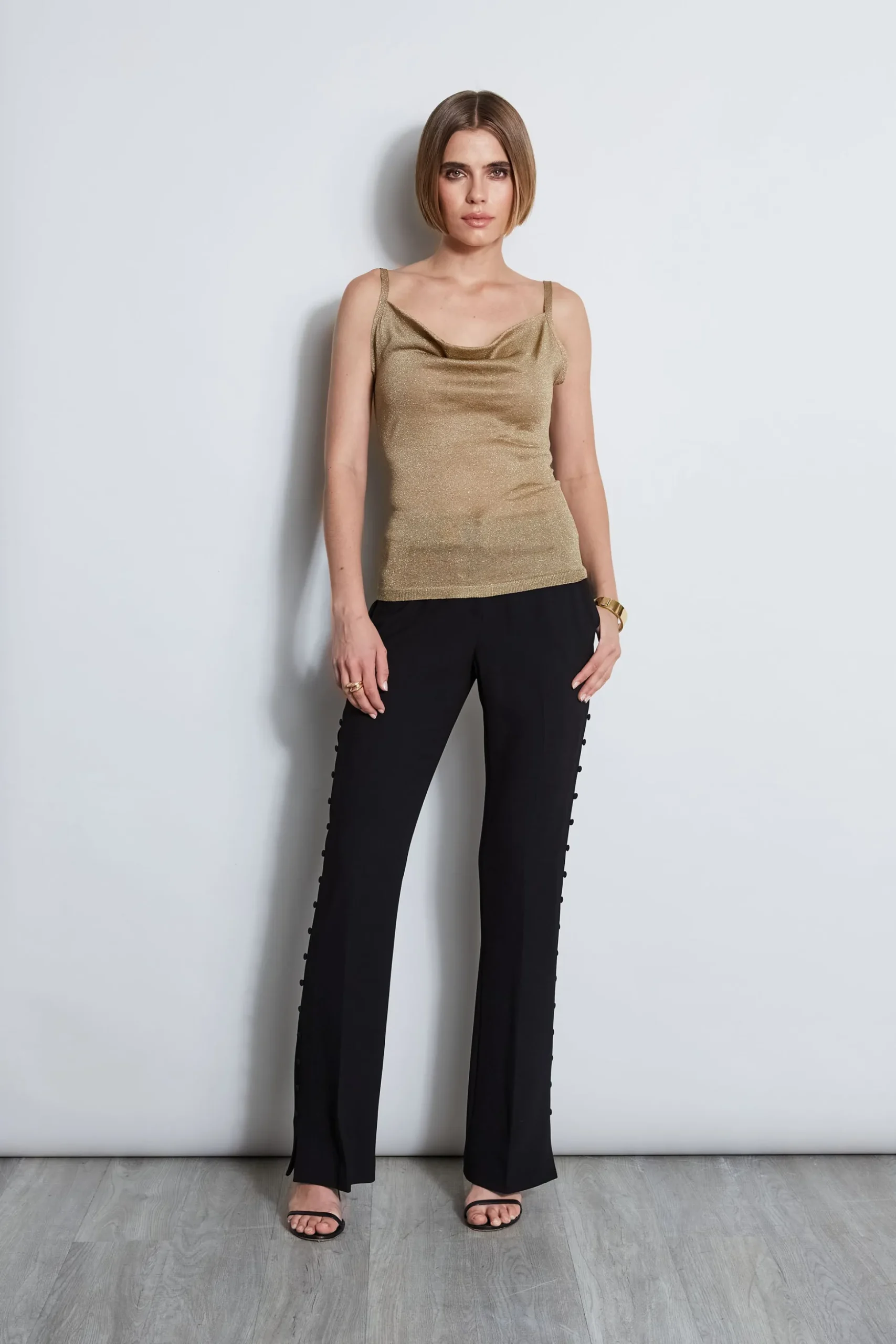 Elie Tahari Tops & Sweaters-Metallic Knit Cami BRONZE