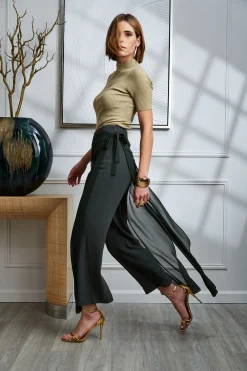 Elie Tahari Tops & Sweaters-Metallic Mock Neck Sweater GOLDMETALLIC