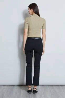 Elie Tahari Tops & Sweaters-Metallic Mock Neck Sweater GOLDMETALLIC