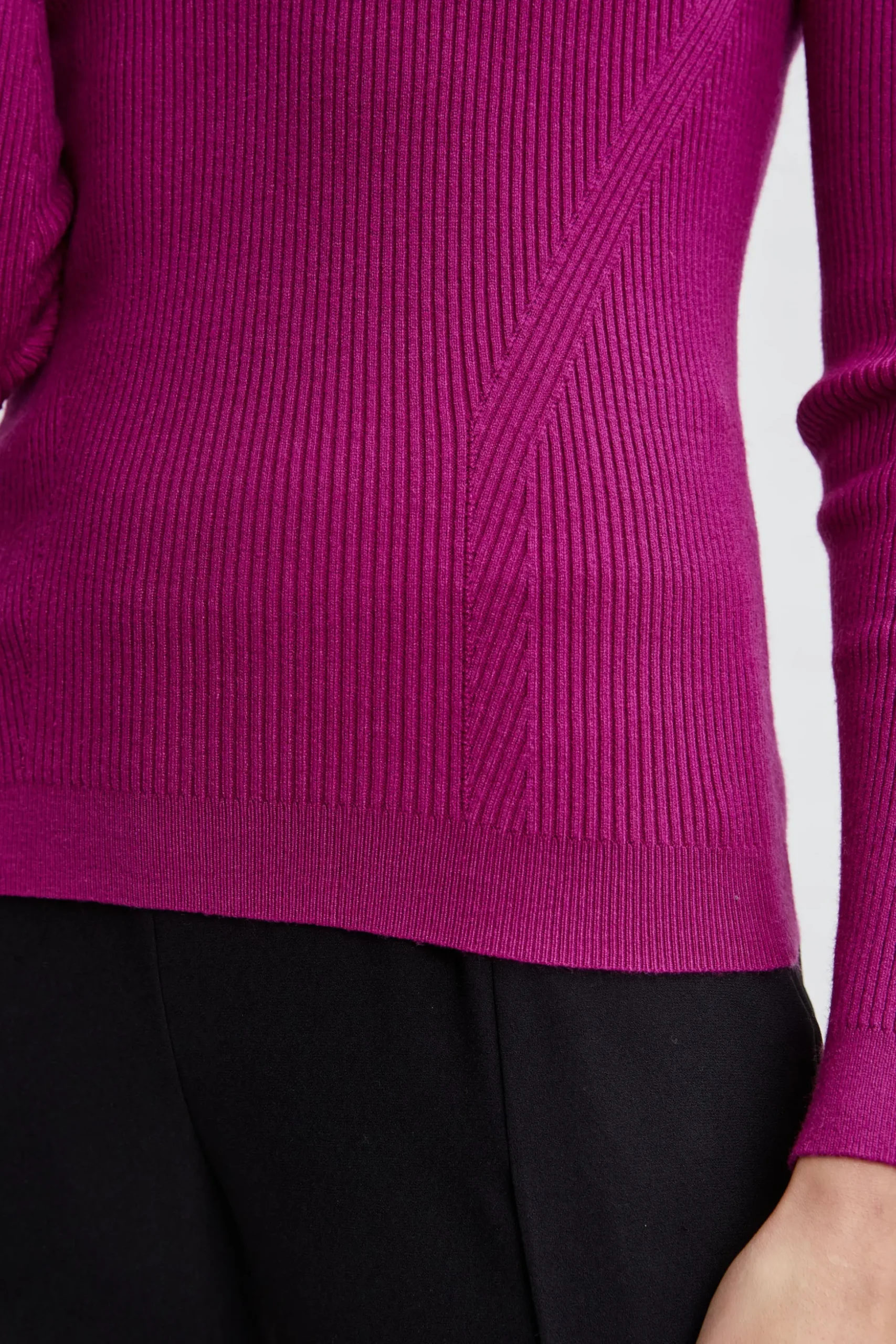 Elie Tahari Tops & Sweaters-Mock Neck Button Sweater PALACEPINK