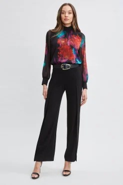 Elie Tahari Tops & Sweaters-Mock Neck Studio Floral Shirt MULTI