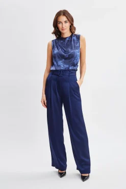 Elie Tahari Tops & Sweaters-Night Shadow Silk Top MULTI