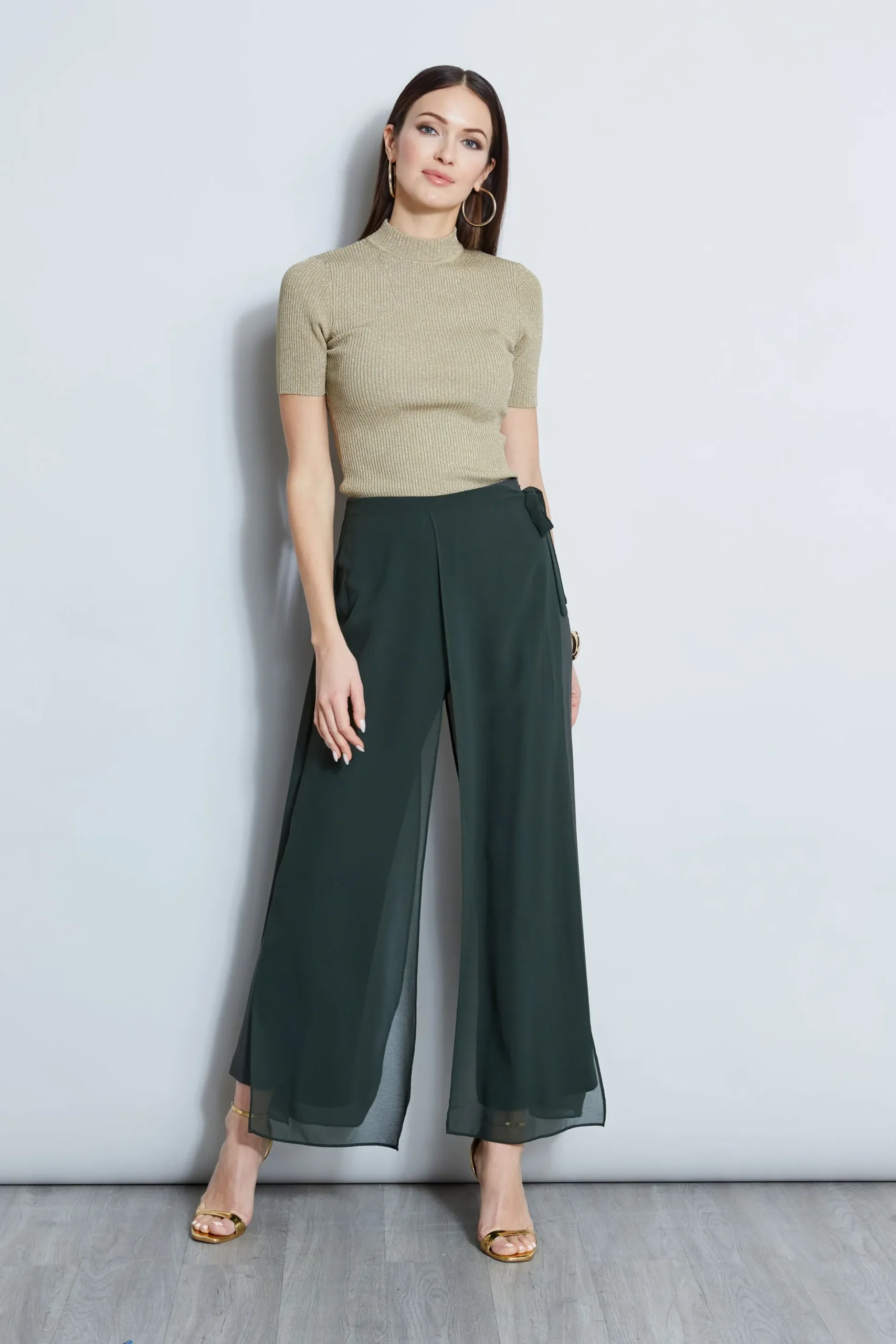Elie Tahari Bottoms-Overlay Pant CAMOUFLAGE