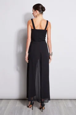 Elie Tahari Bottoms-Overlay Pant BLACK