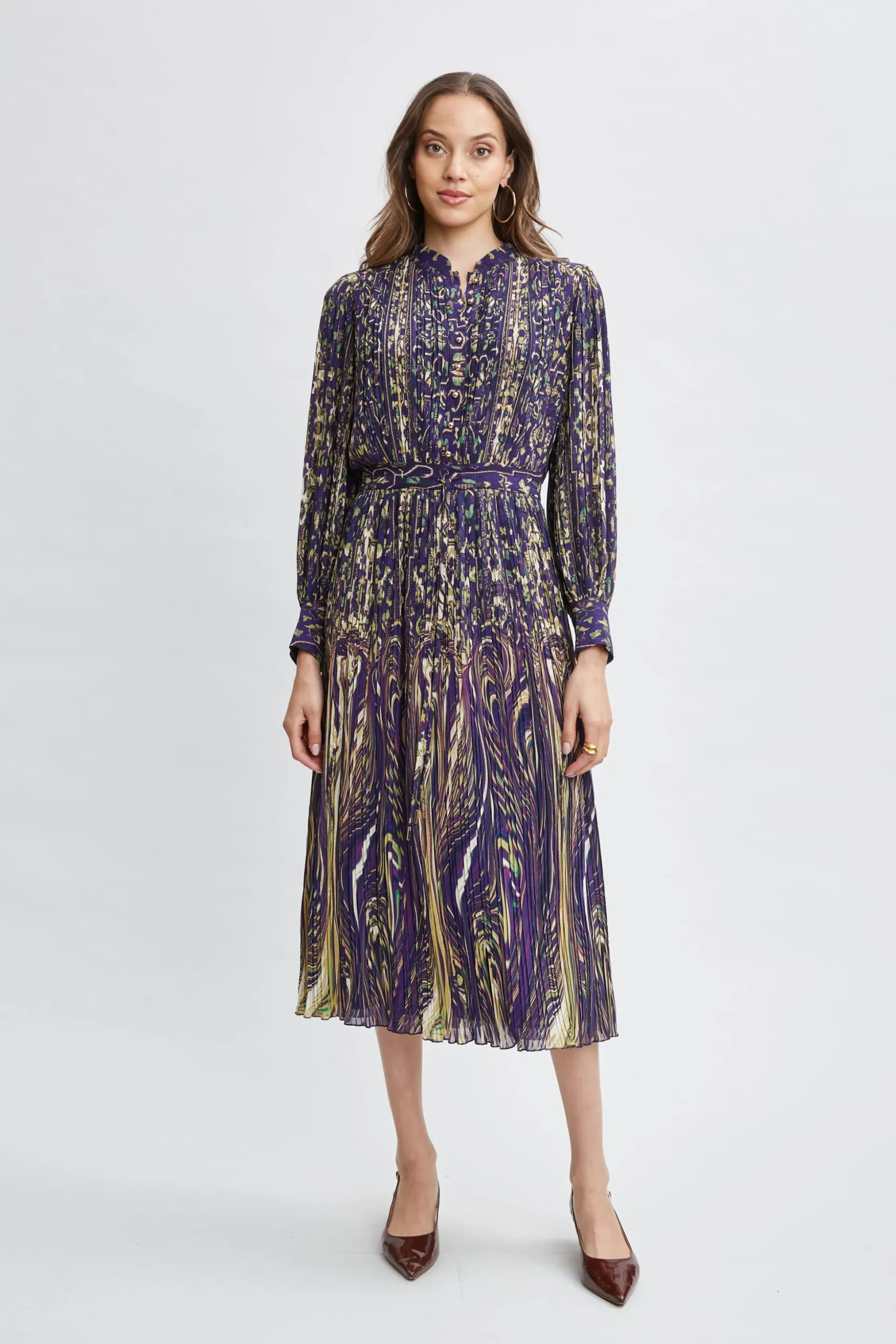 Elie Tahari Dresses & Jumpsuits-Paisley Midi Dress STERLINGPALACEPRINT