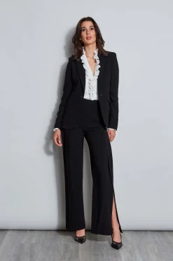 Elie Tahari Jackets & Blazers|Suiting-Panel Single Button Blazer BLACK