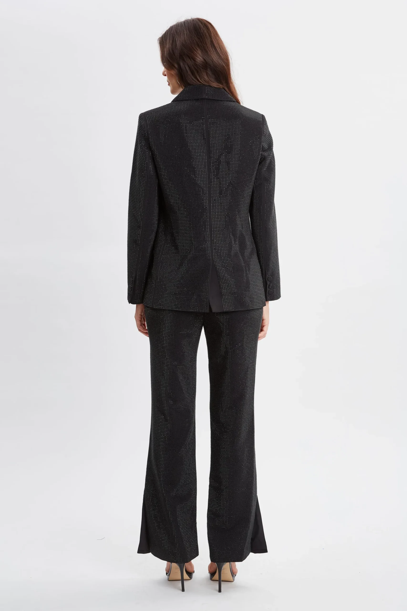 Elie Tahari Jackets & Blazers|Suiting-Rhinestone Embellished Blazer Noir