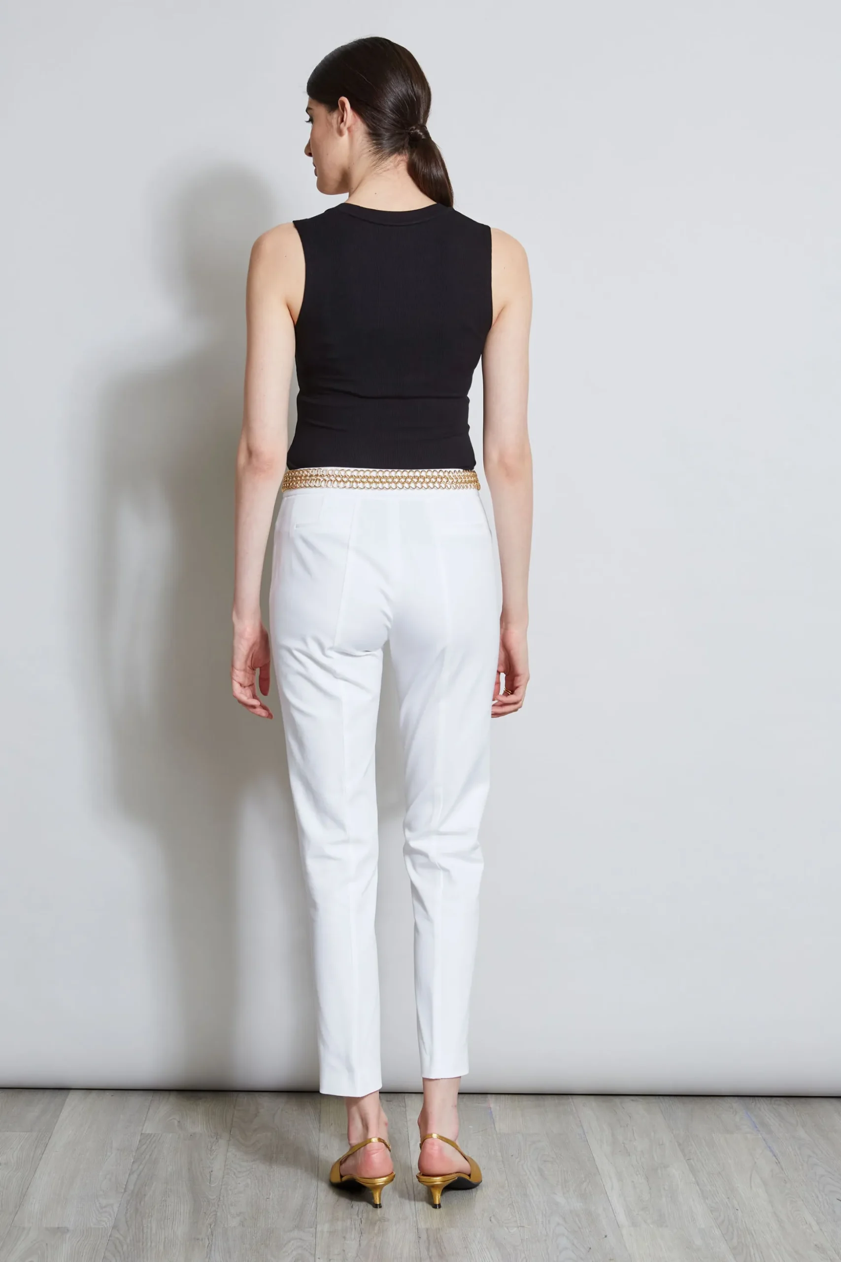 Elie Tahari Tops & Sweaters-Rib Knit Scoop Tank Top BLACK