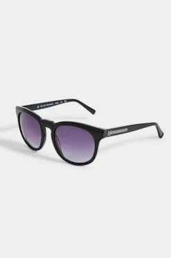 Elie Tahari Fragrance|Gloves-Round Acetate Sunglasses Ox