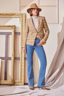 Elie Tahari Tops & Sweaters-Ruched Sleeve Cashmere Wool Sweater BUFFMELANGE