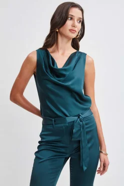 Elie Tahari Tops & Sweaters-Satin Cowl Top JADITE