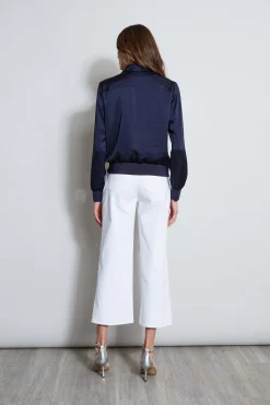 Elie Tahari Jackets & Blazers-Satin Utility Pocket Jacket STARGAZER