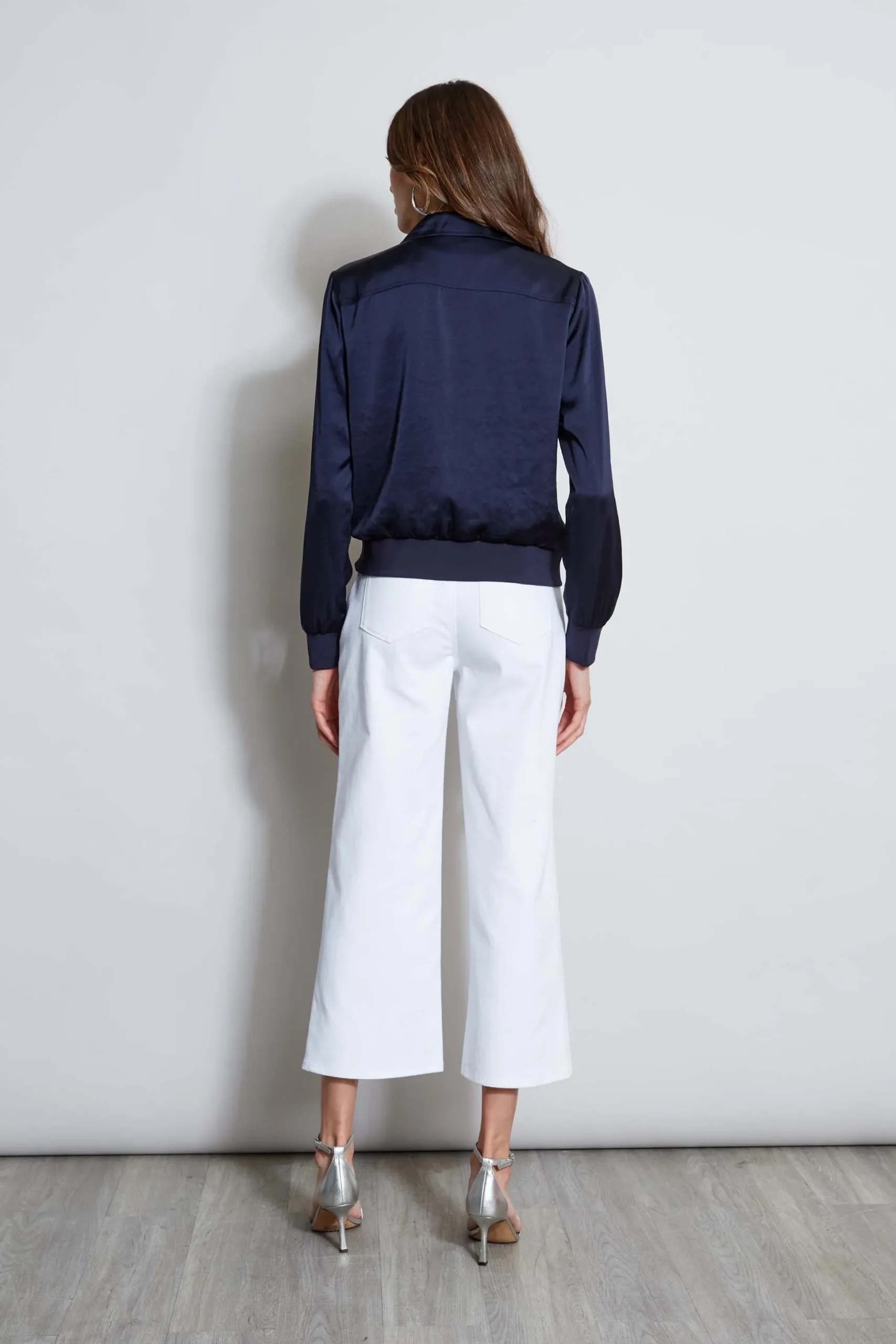 Elie Tahari Jackets & Blazers-Satin Utility Pocket Jacket STARGAZER