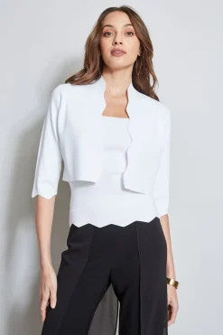 Elie Tahari Tops & Sweaters-Scallop Hem Sweater Tank PEARL