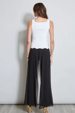 Elie Tahari Tops & Sweaters-Scallop Hem Sweater Tank PEARL
