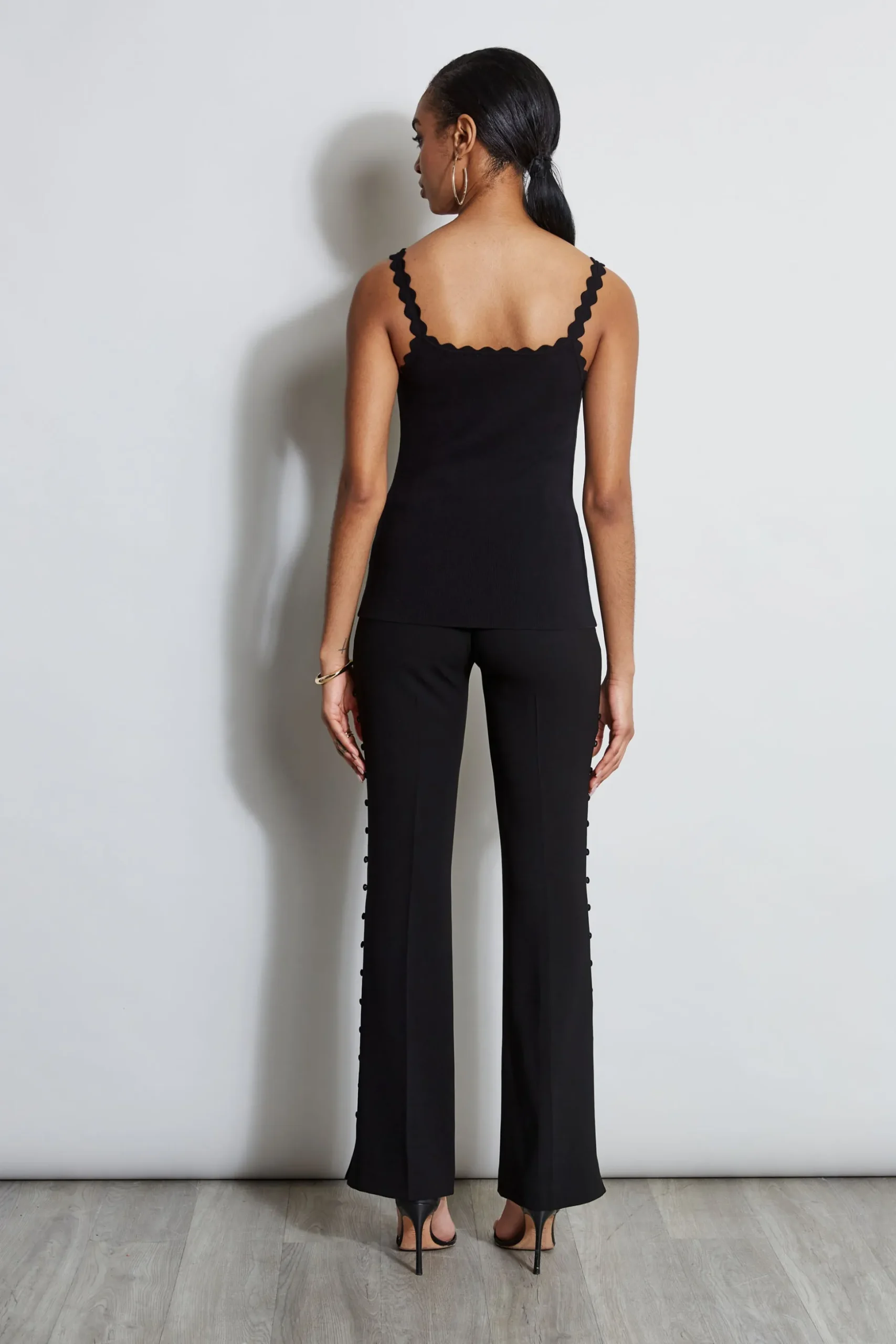 Elie Tahari Tops & Sweaters-Scallop Knit Tank NOIR